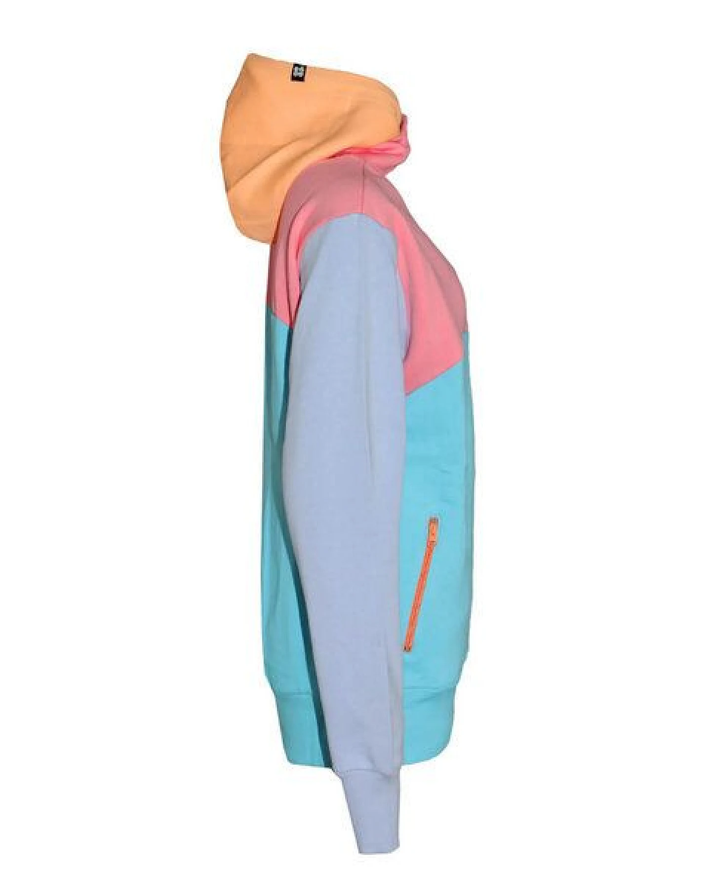 FÄDD Damen Sweatjacke/ Hoodie/ Zipper aus Bio-Baumwolle Lila/Rosa/Türkis – Ansicht 3