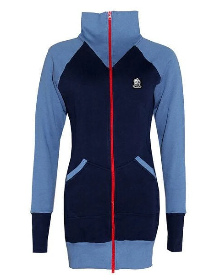 FÄDD Damen Sweatjacke Hoodie aus Bio-Baumwolle "Troijer CZL Heimat" Blau