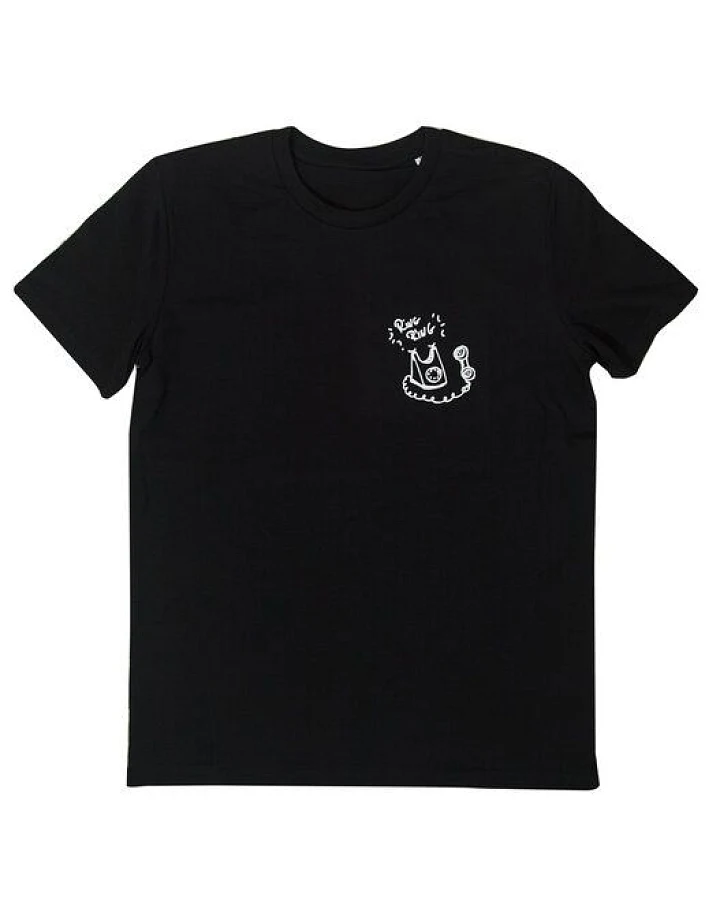 päfjes Ring Ring Telefon - Brust Motiv - Fair Wear Männer T-Shirt - Schwarz