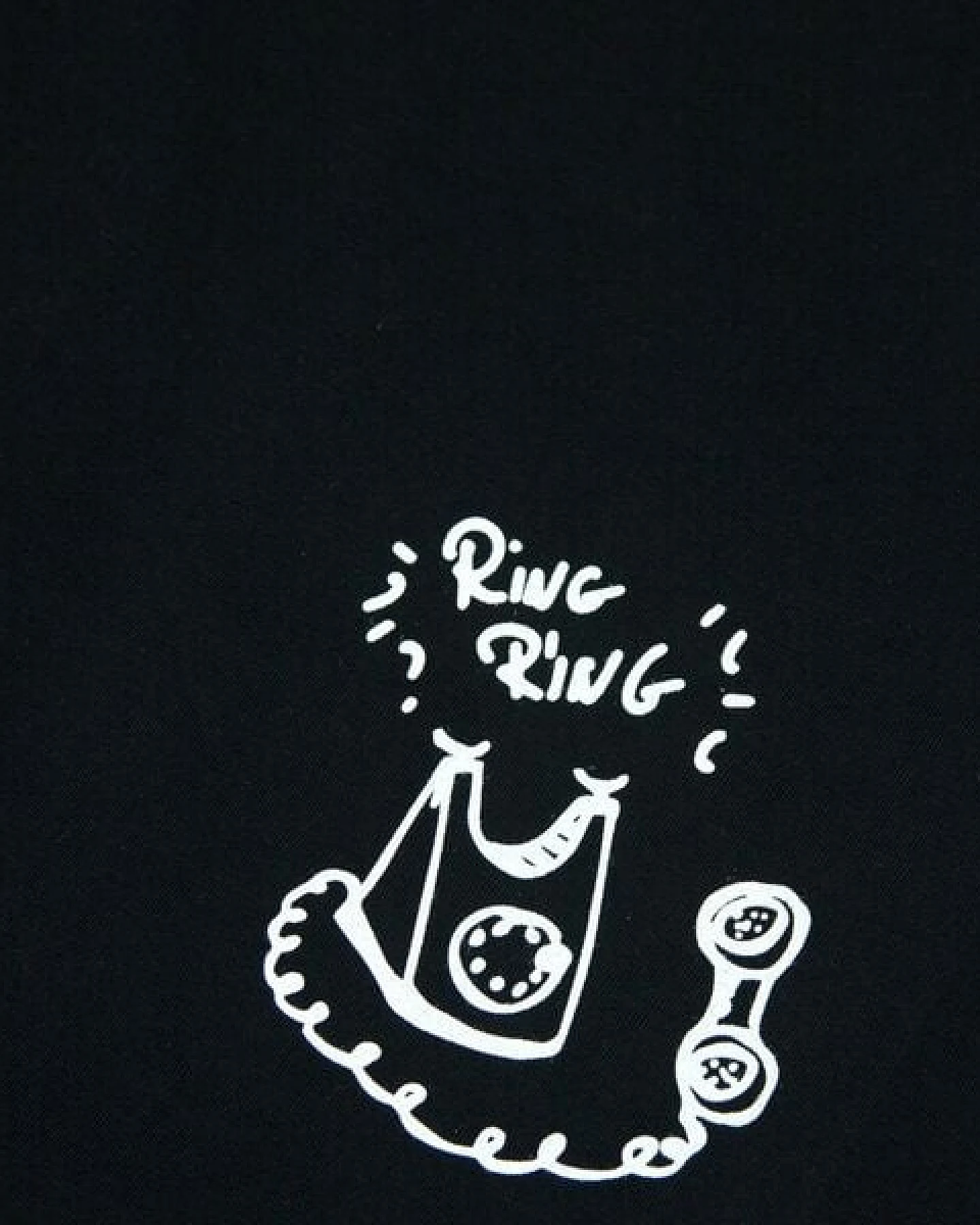päfjes Ring Ring Telefon - Brust Motiv - Fair Wear Männer T-Shirt - Schwarz – Ansicht 2