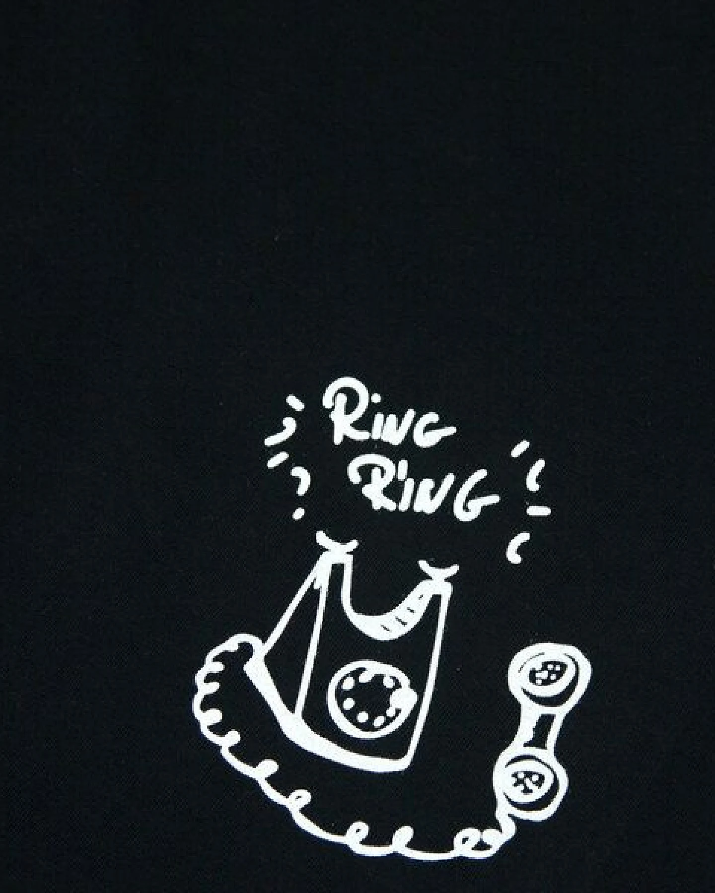 päfjes Ring Ring Telefon - Brust Motiv - Fair Wear Männer T-Shirt - Schwarz – Ansicht 2