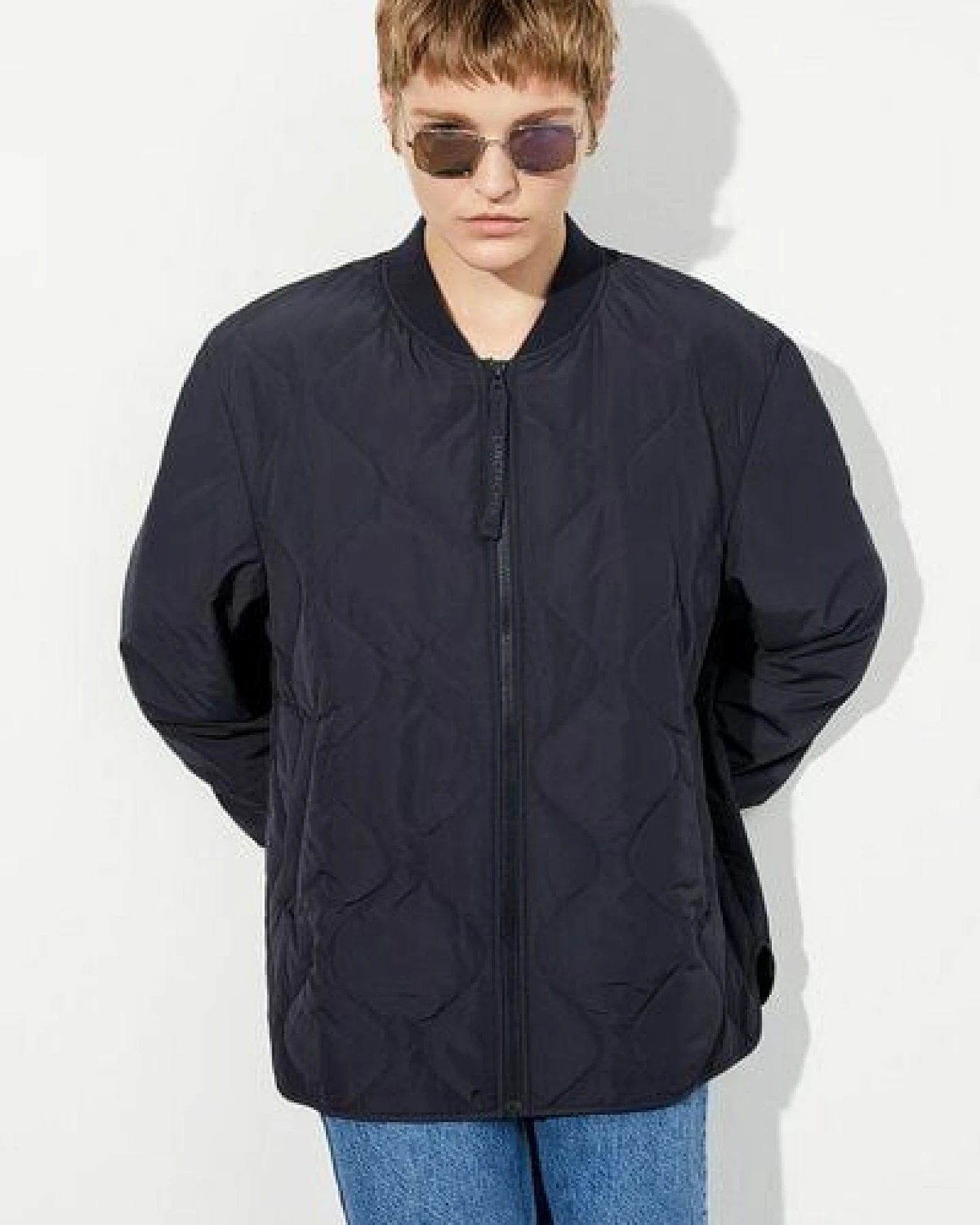 LangerChen Wattierte Bomber Jacke Burnham – Ansicht 2