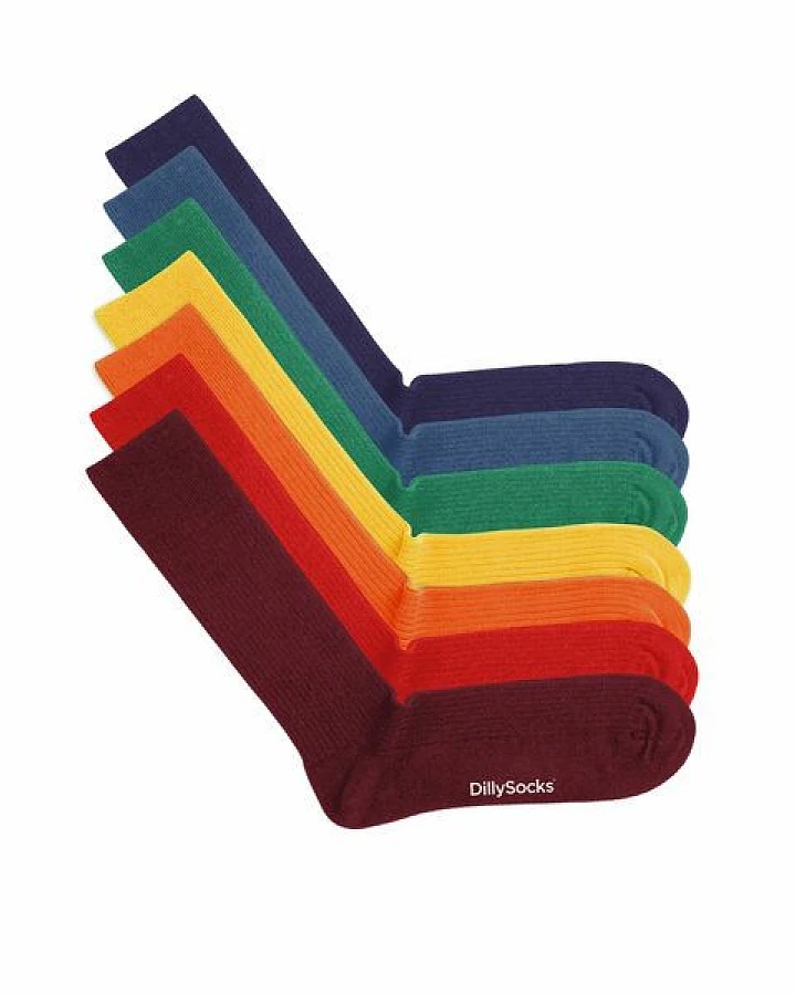 DillySocks Socken „Ribbed Rainbow Collection“
