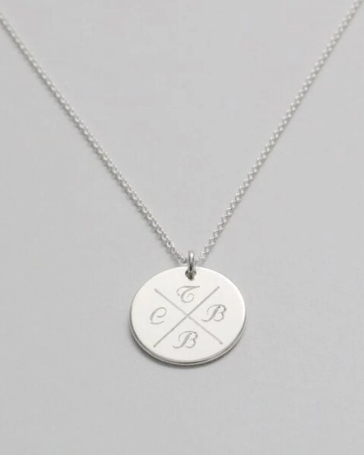 BELLYBIRD Jewellery Personalisierte Gravurkette - Familienkette, 15,5 mm/ Silber/ Silber vergoldet