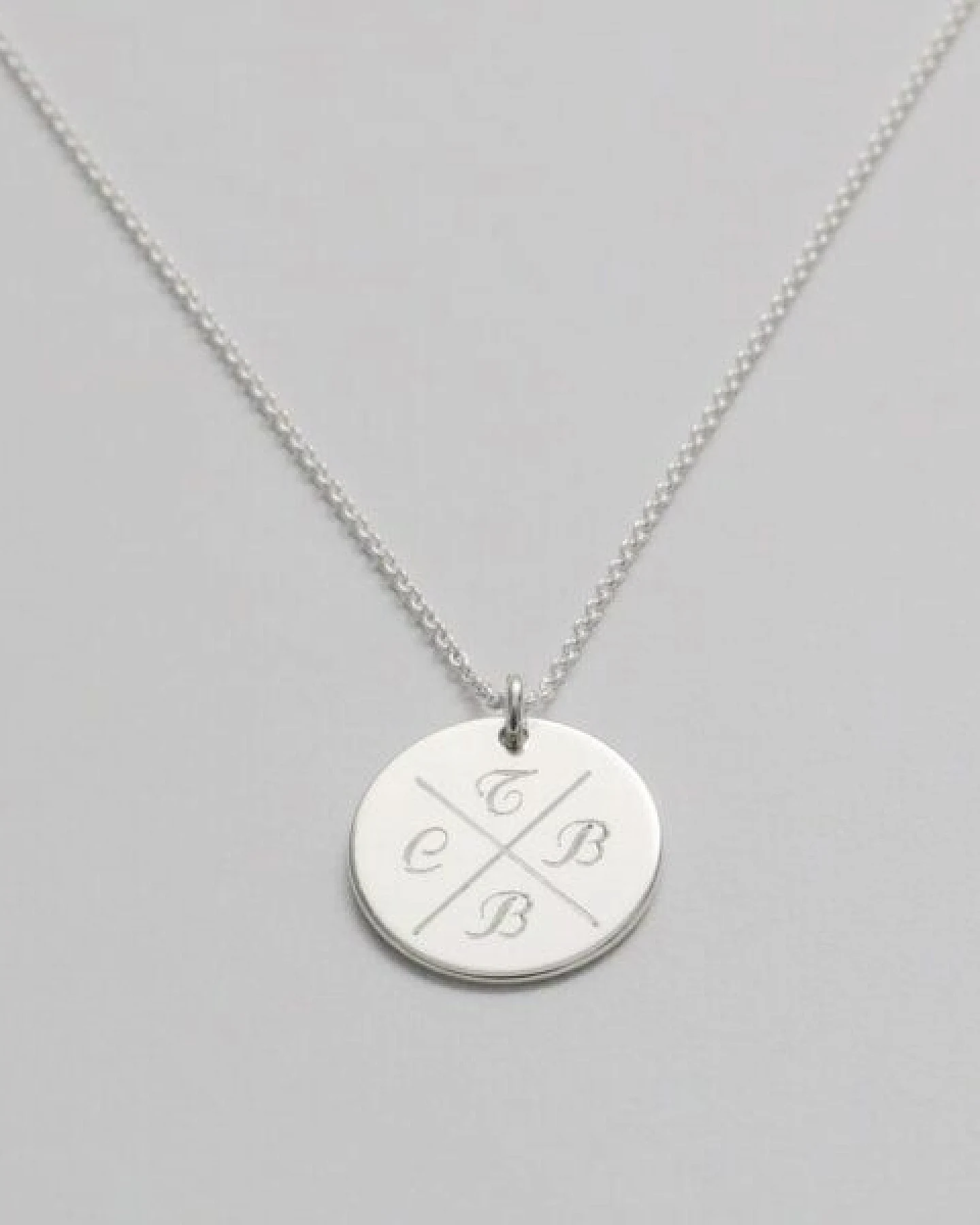 BELLYBIRD Jewellery Personalisierte Gravurkette - Familienkette, 15,5 mm/ Silber/ Silber vergoldet – Ansicht 2