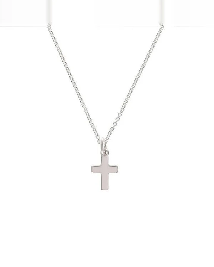 BELLYBIRD Jewellery Kinderkette - kleines Kreuz, Anhänger/ Silber/ Silber vergoldet