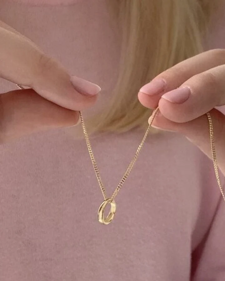 BELLYBIRD Jewellery Kinderkette - TAUFRING, Anhänger/ Gold 333er