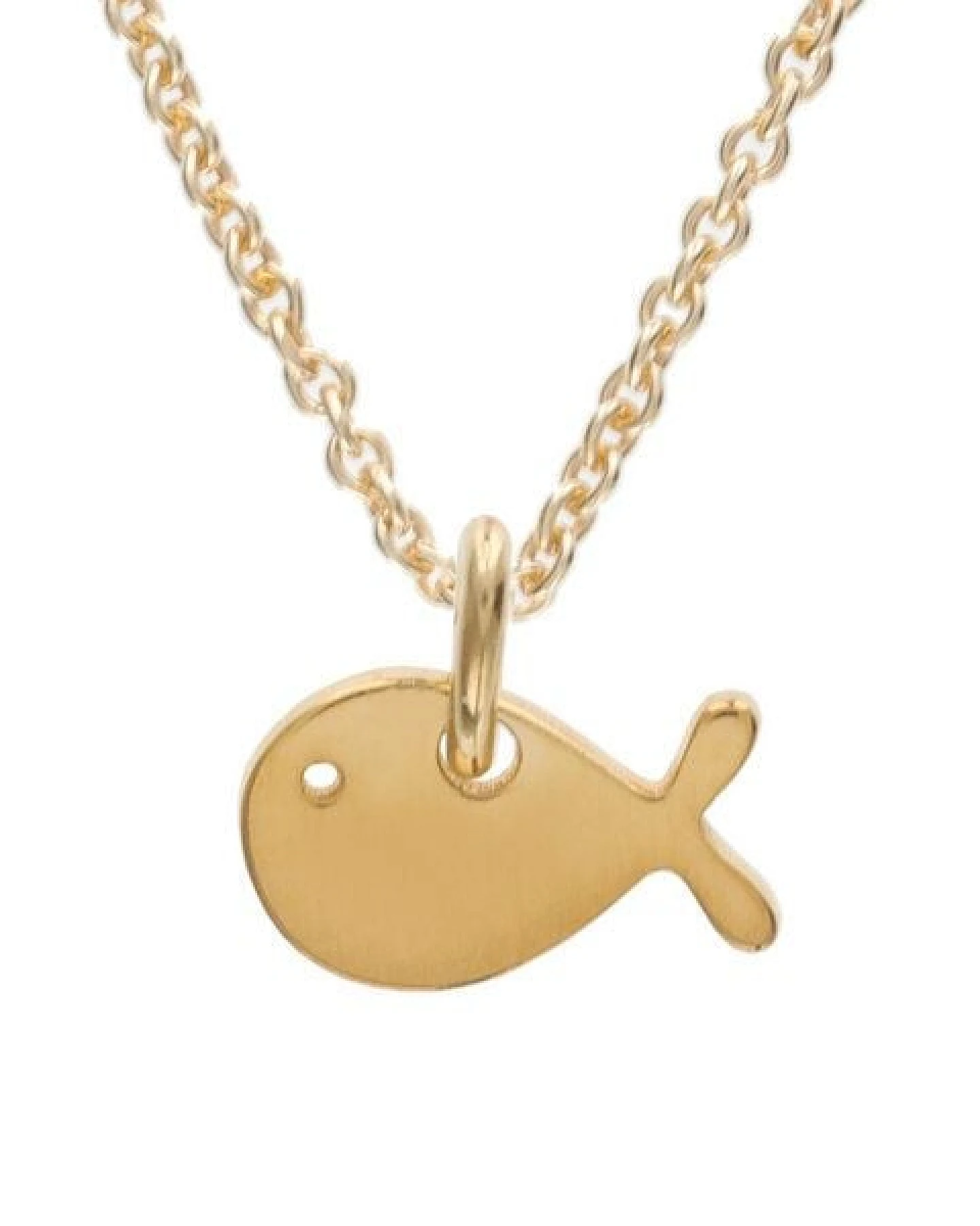 BELLYBIRD Jewellery Halskette - kleiner Fisch (Wal), Anhänger/ Silber/ Silber vergoldet – Ansicht 2