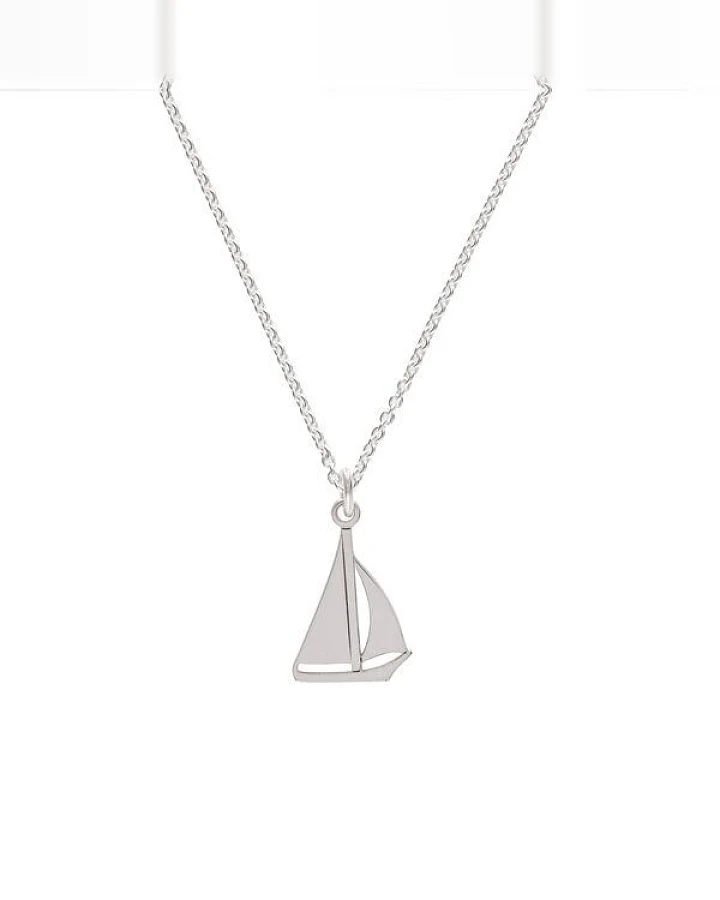 BELLYBIRD Jewellery Kinderkette - kleines Boot, Anhänger/ Silber/ Silber vergoldet