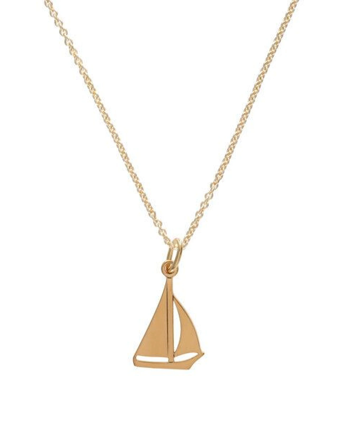 BELLYBIRD Jewellery Kinderkette - kleines Boot, Anhänger/ Silber/ Silber vergoldet – Ansicht 2