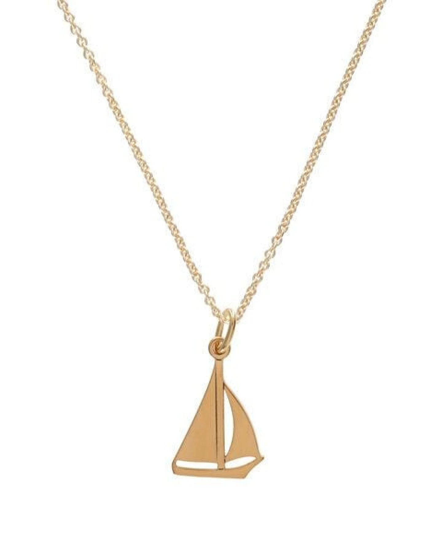 BELLYBIRD Jewellery Kinderkette - kleines Boot, Anhänger/ Silber/ Silber vergoldet – Ansicht 2