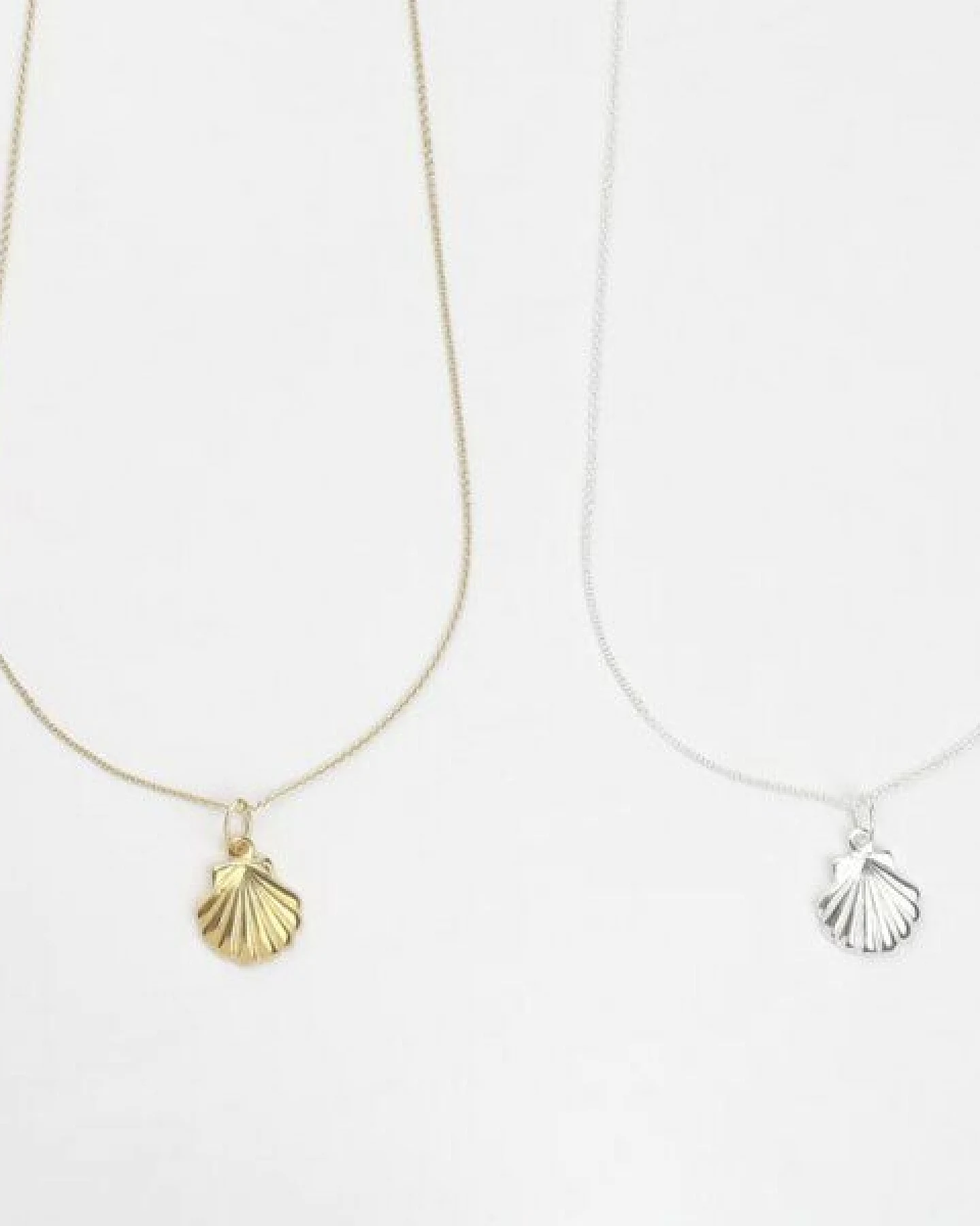 BELLYBIRD Jewellery Kinderkette - kleine Muschel, Anhänger/ Silber/ Silber vergoldet – Ansicht 2