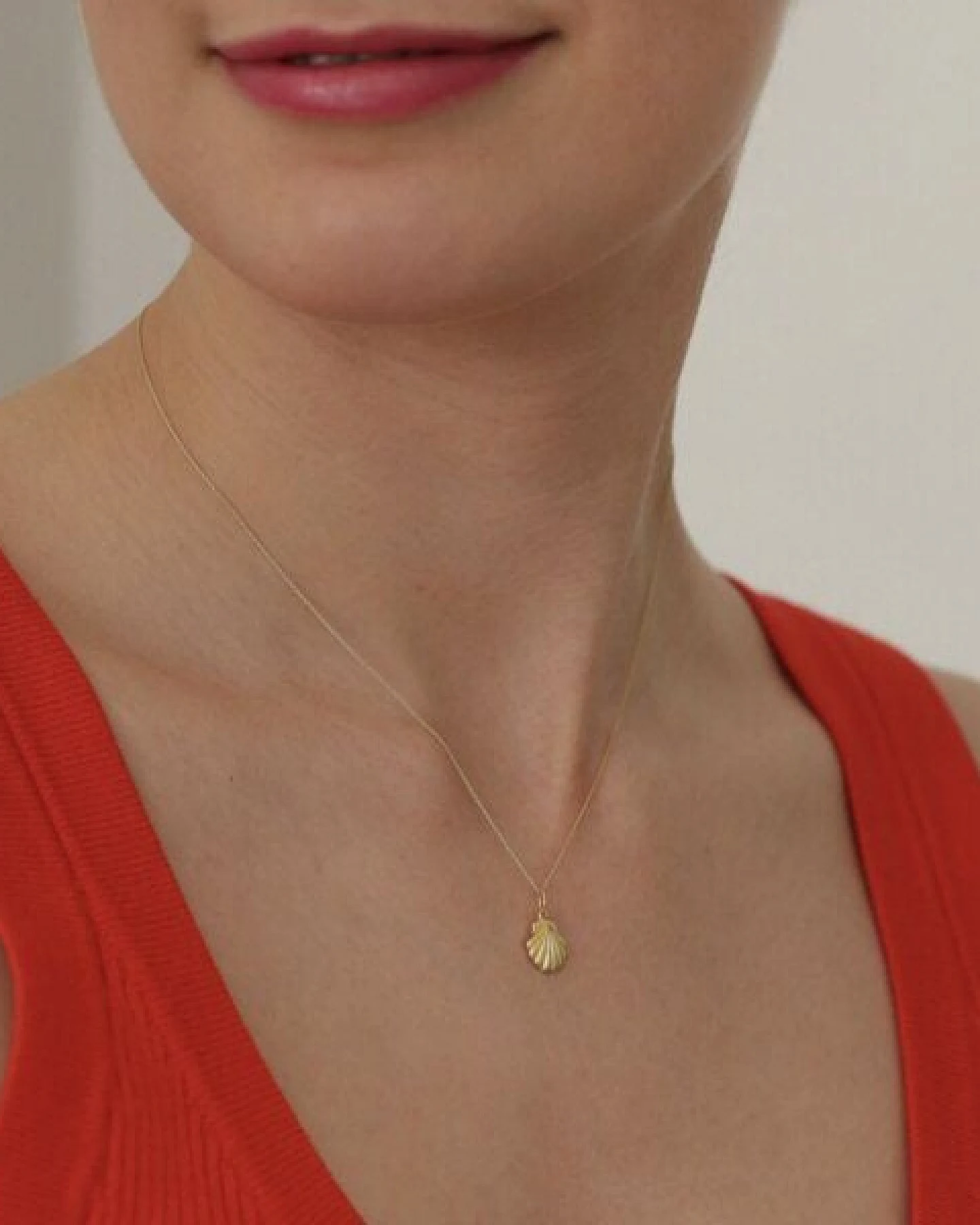 BELLYBIRD Jewellery Kinderkette - kleine Muschel, Anhänger/ Silber/ Silber vergoldet – Ansicht 4