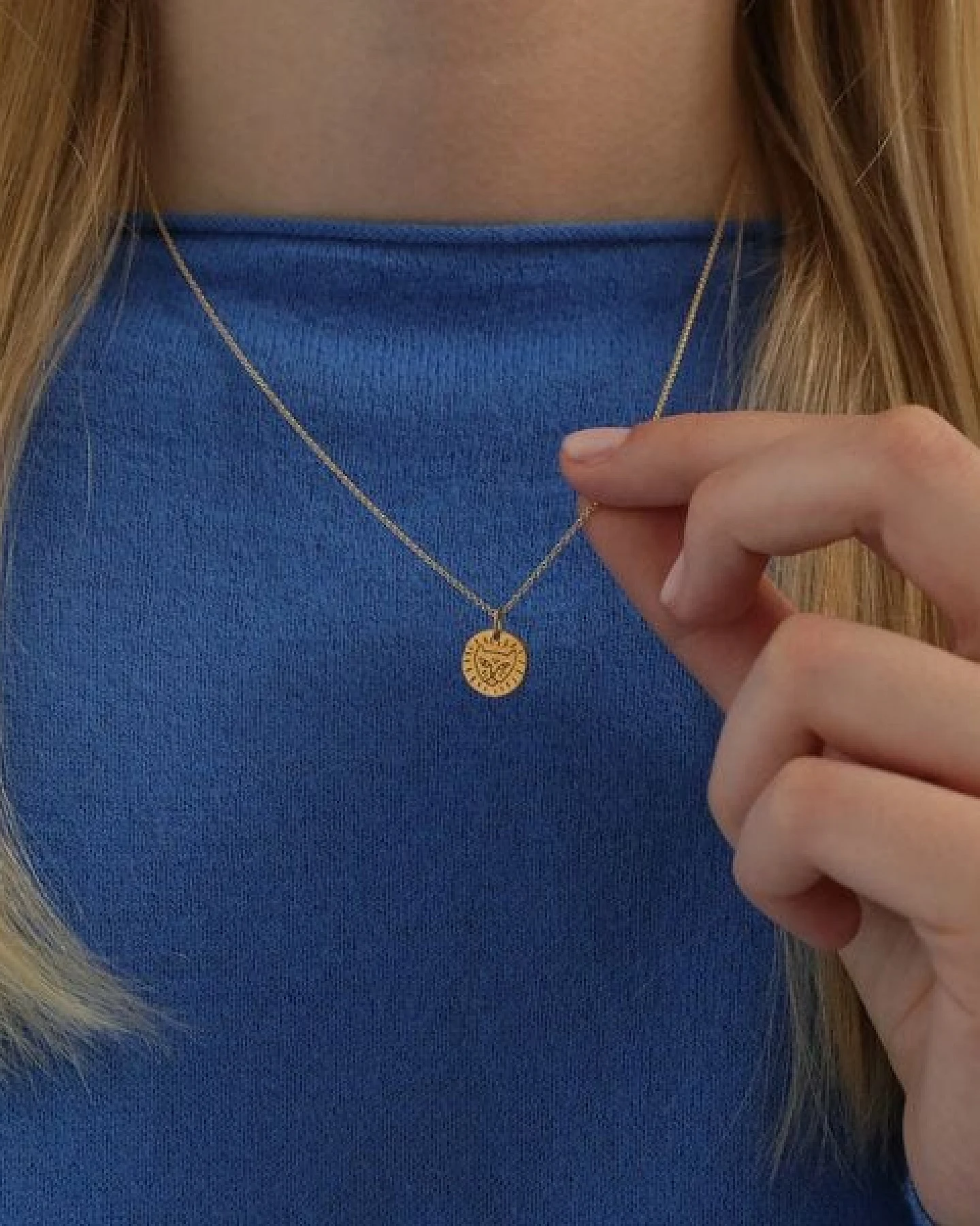 BELLYBIRD Jewellery Kinderkette - kleiner Löwe, Anhänger/ Silber/ Silber vergoldet – Ansicht 4