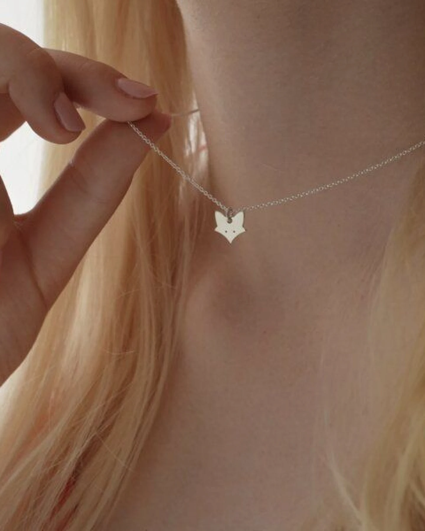 BELLYBIRD Jewellery Kinderkette - kleiner Fuchs, Anhänger/ Silber/ Silber vergoldet – Ansicht 3