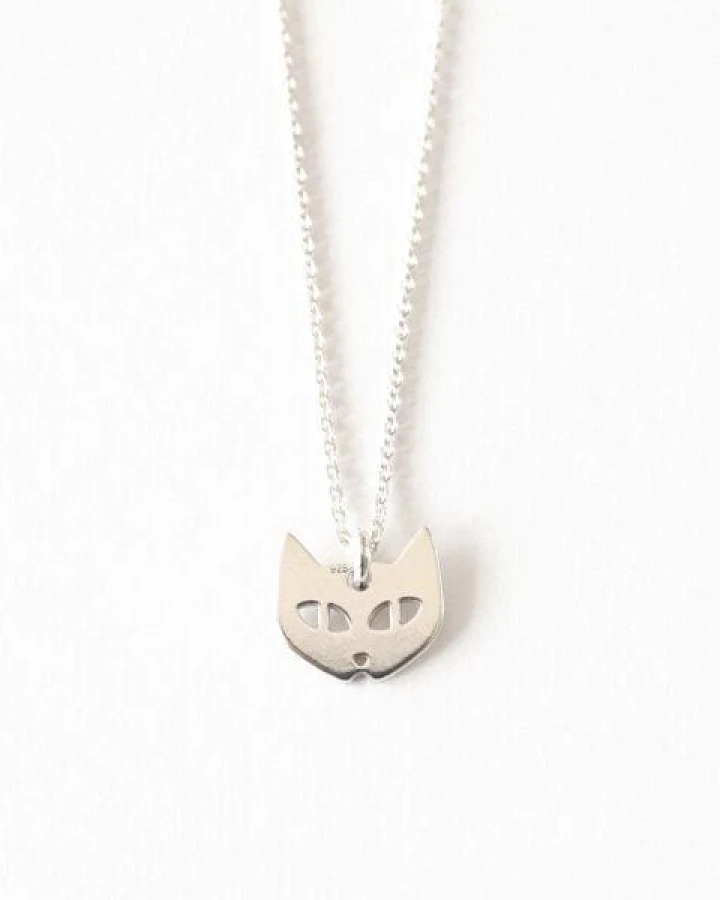 BELLYBIRD Jewellery Kinderkette - kleine Katze, Anhänger/ Silber/ Silber vergoldet