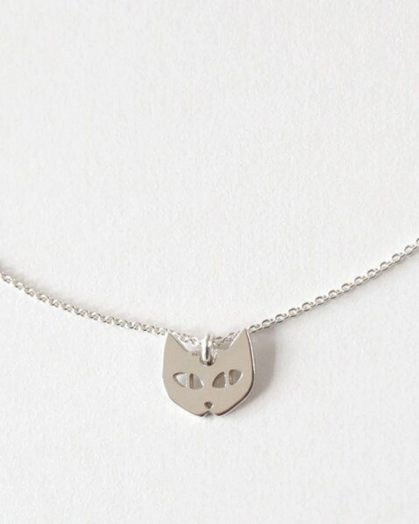 BELLYBIRD Jewellery Kinderkette - kleine Katze, Anhänger/ Silber/ Silber vergoldet – Ansicht 3