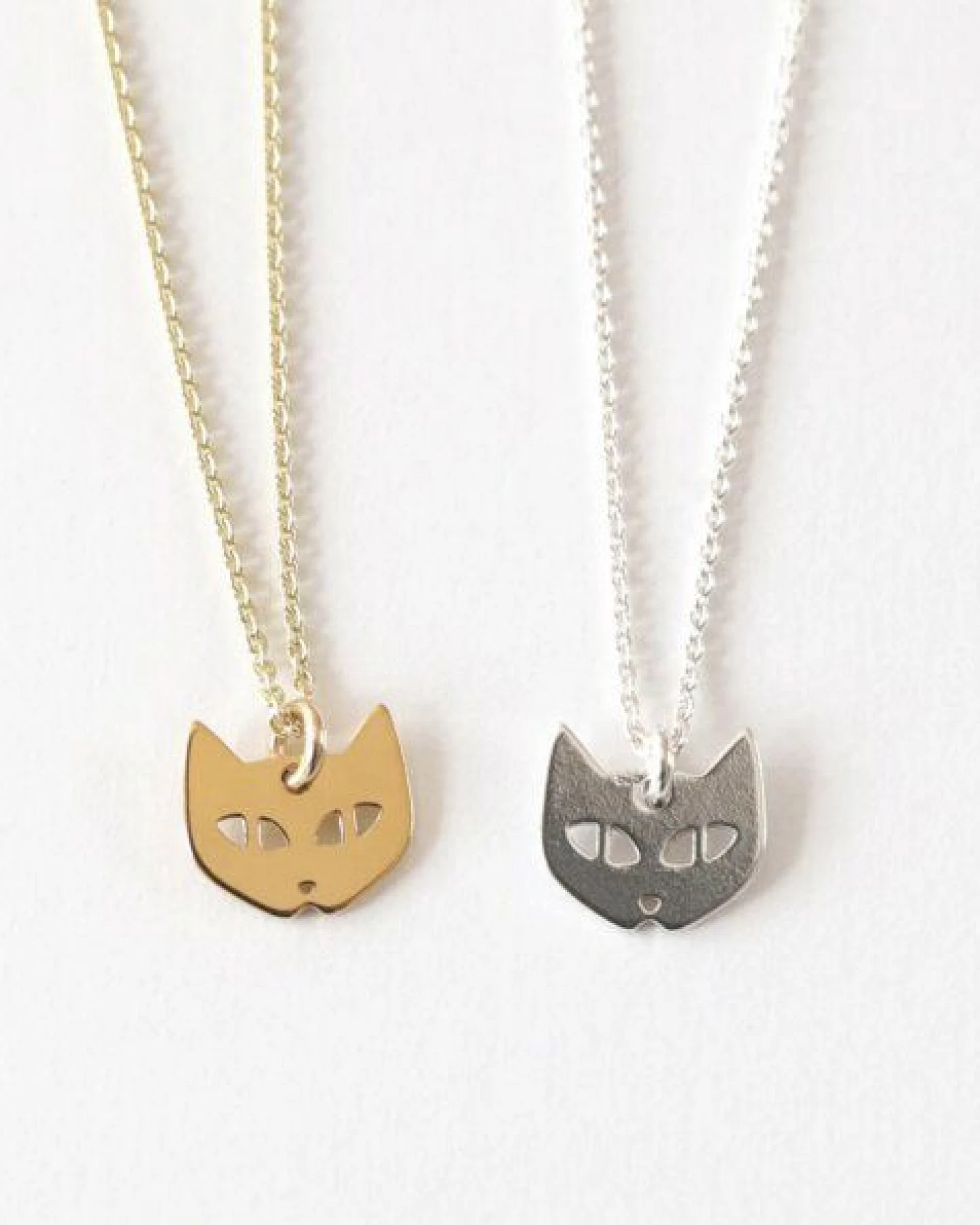 BELLYBIRD Jewellery Kinderkette - kleine Katze, Anhänger/ Silber/ Silber vergoldet – Ansicht 2