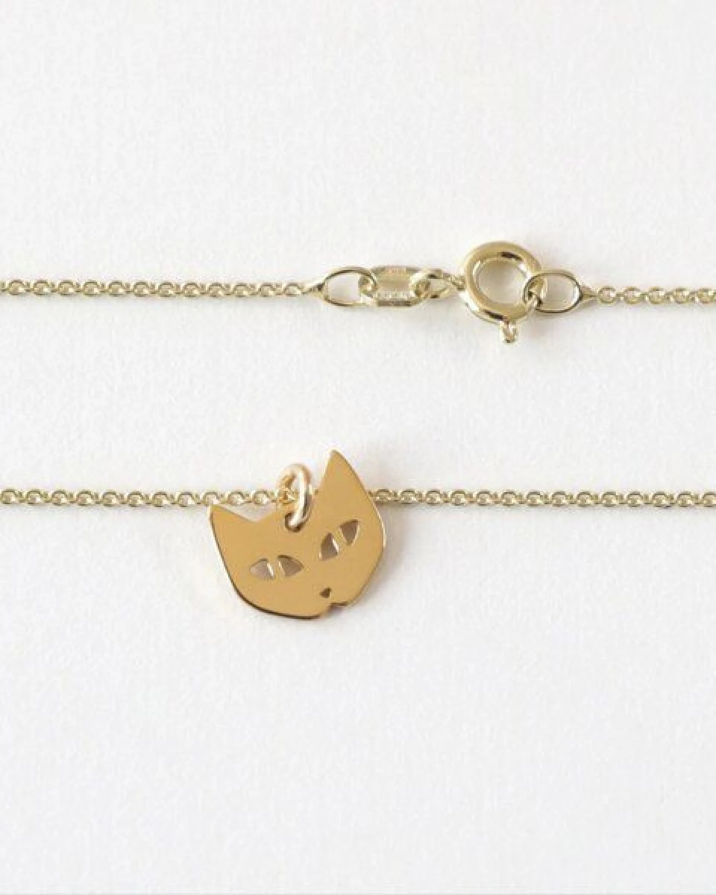 BELLYBIRD Jewellery Kinderkette - kleine Katze, Anhänger/ Silber/ Silber vergoldet – Ansicht 3