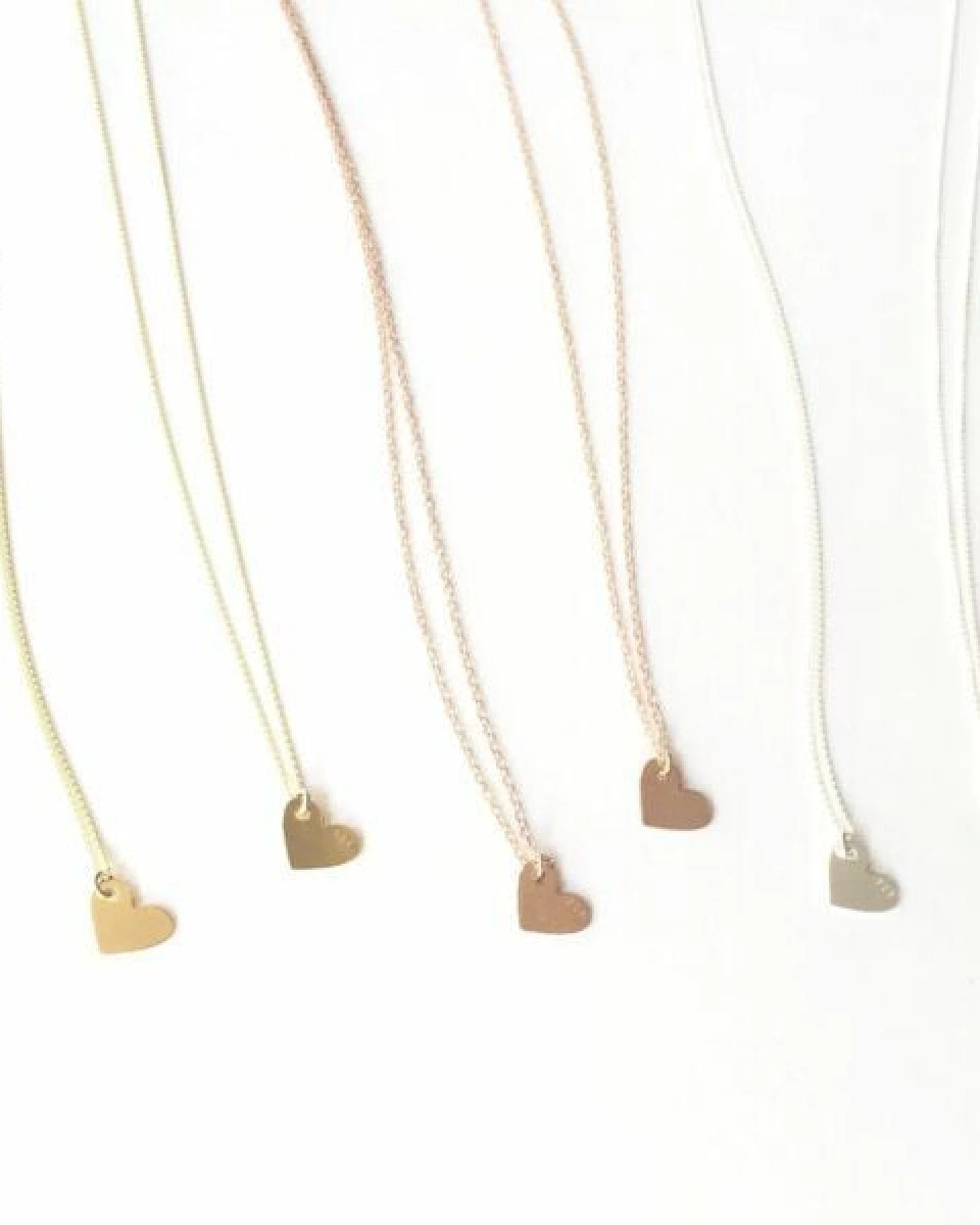 BELLYBIRD Jewellery Kinderkette - kleines Herz, Anhänger/ Silber/ Silber vergoldet/ Rosé – Ansicht 2