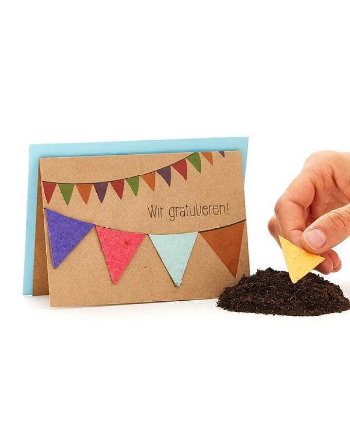 Mitienda Shop Grußkarte aus Natronkraftkarton