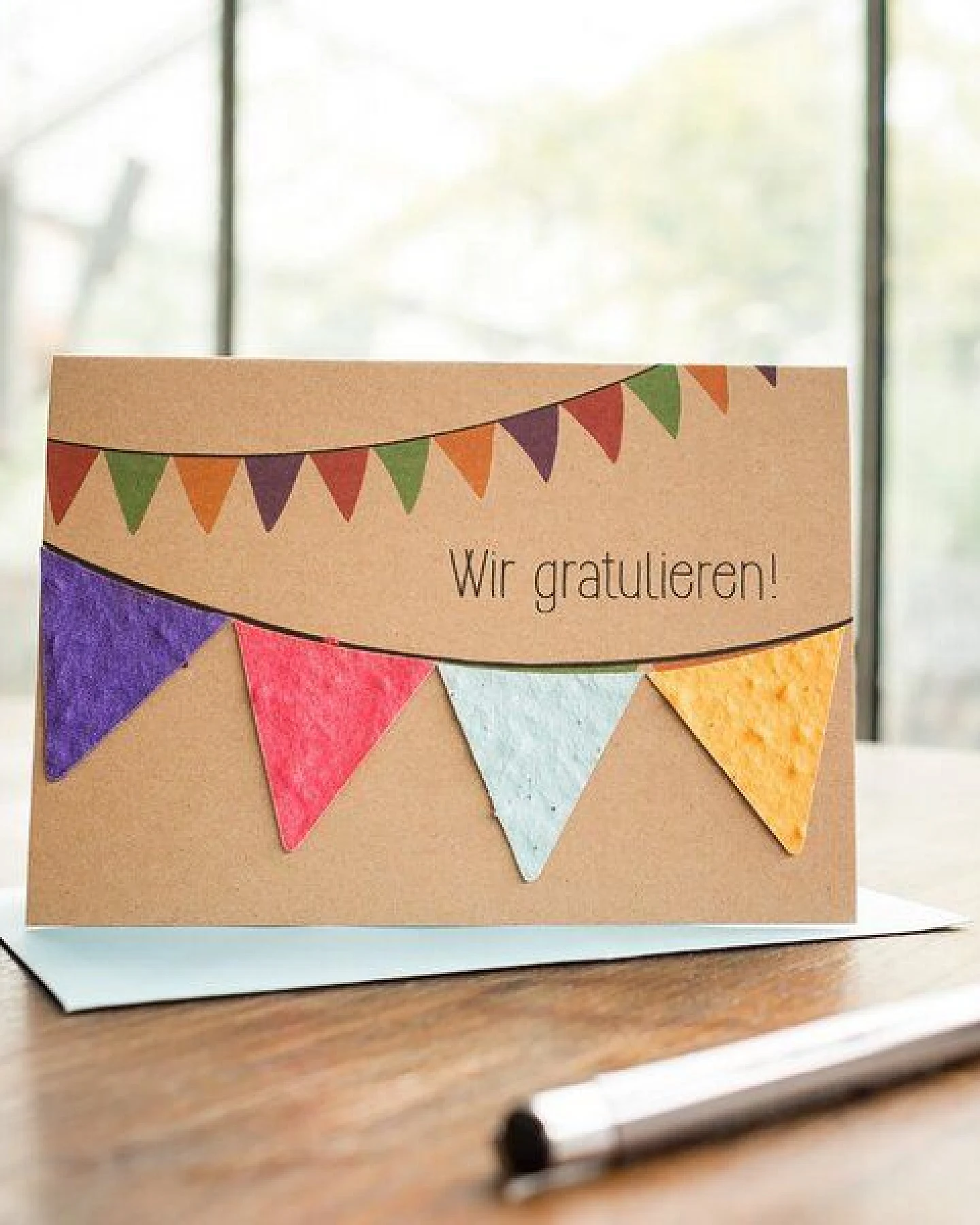 Mitienda Shop Grußkarte aus Natronkraftkarton – Ansicht 2
