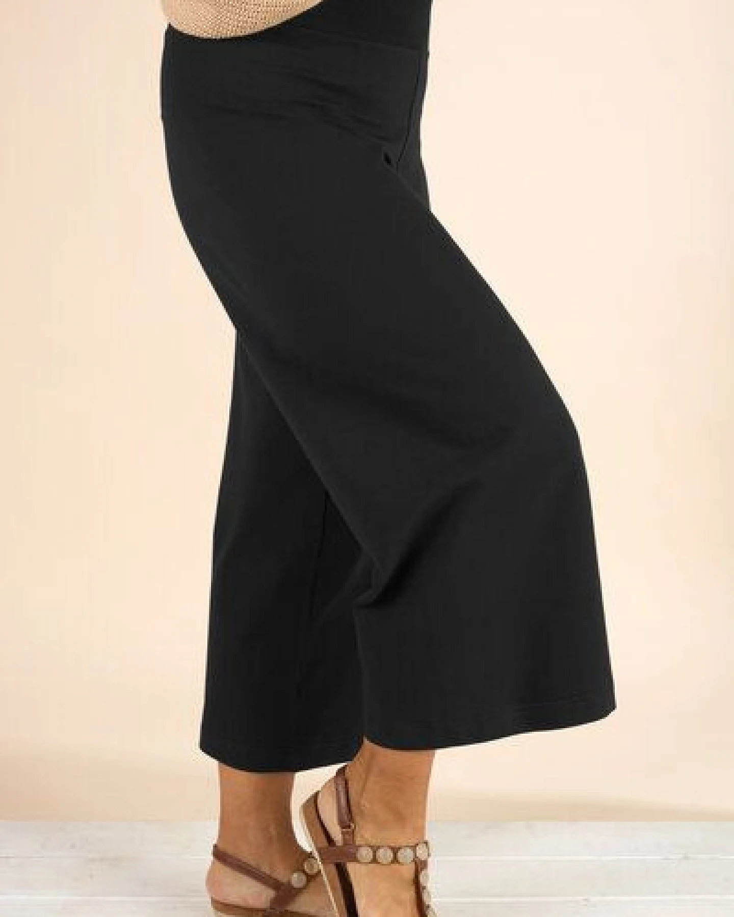 La Gitana Culotte Hose Damen Bio-Baumwolljersey nachhaltig – „Loah“ – Ansicht 3