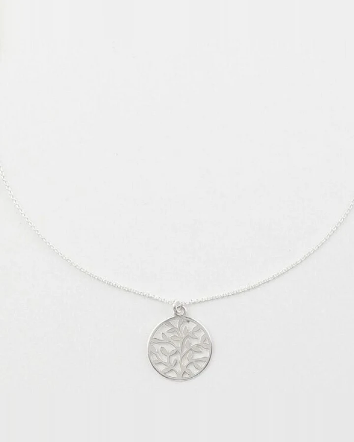 BELLYBIRD Jewellery Halskette - Lebensbaum, Anhänger kleiner Baum, Silber/ Silber vergoldet