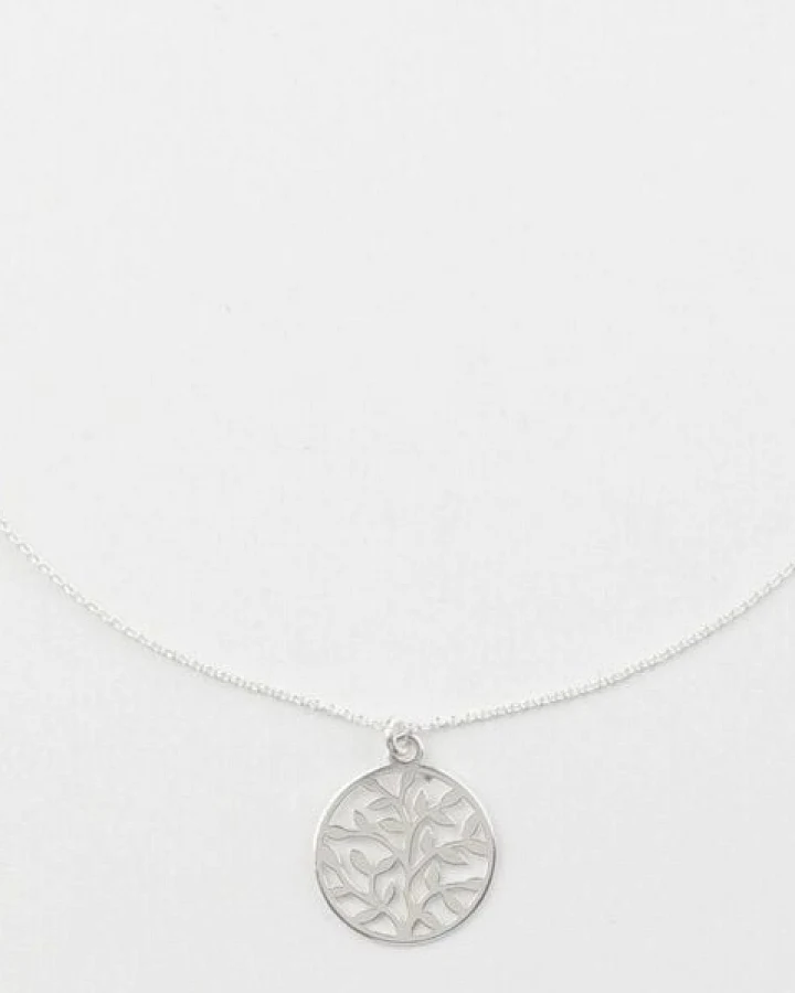 BELLYBIRD Jewellery Halskette - Lebensbaum, Anhänger kleiner Baum, Silber/ Silber vergoldet