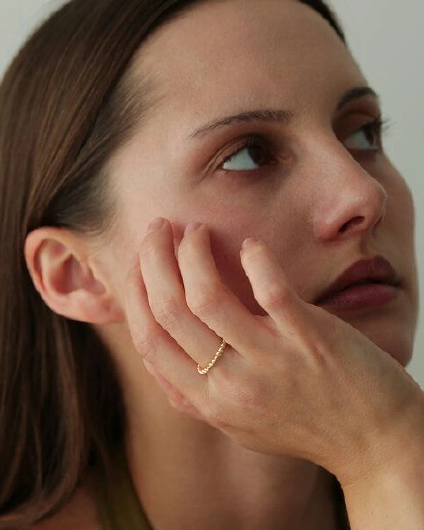 BELLYBIRD Jewellery Ring - SPIRALRING, gedrehter Silberring/ vergoldet – Ansicht 2
