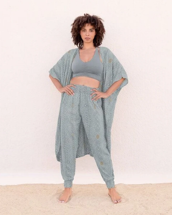 Jaya LOUISE - Damen - leichter Sommercardigan für Yoga und Freizeit