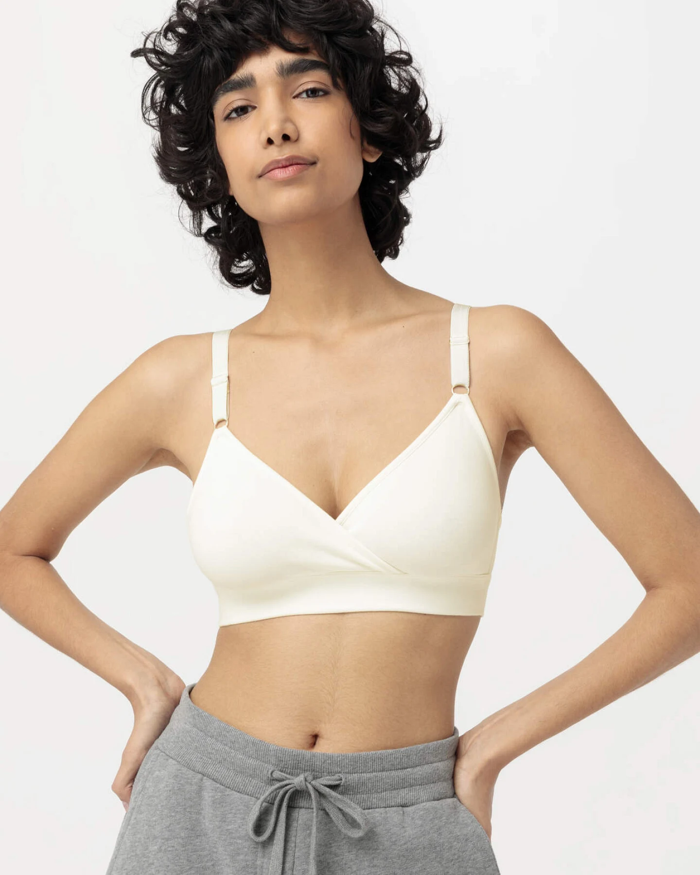 hessnatur Damen Still-Bustier bügelllos COTTON FEEL aus Bio-Baumwolle - weiß - Größe S – Ansicht 2