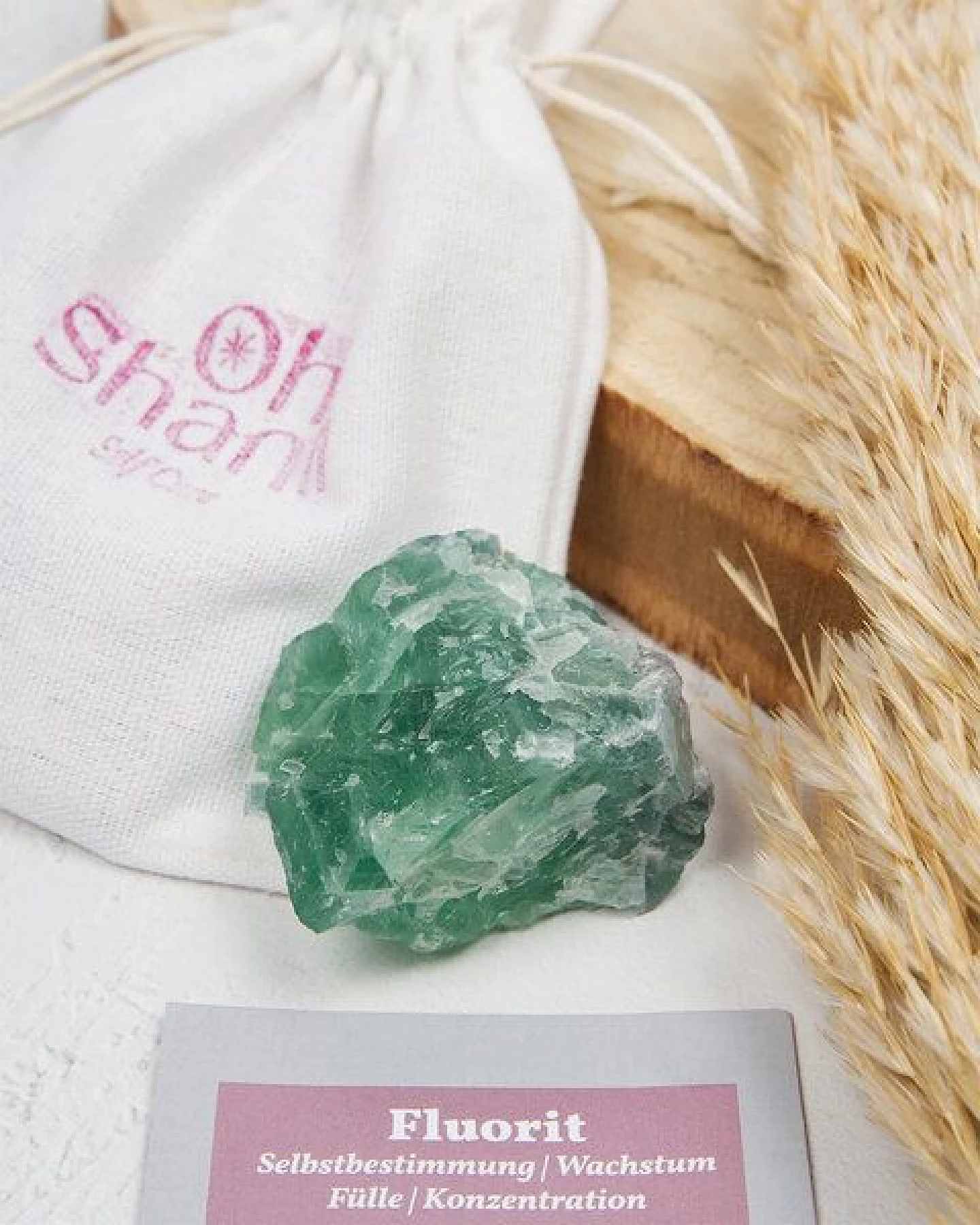 Oh Shanti Fluorit Stein – Ansicht 2