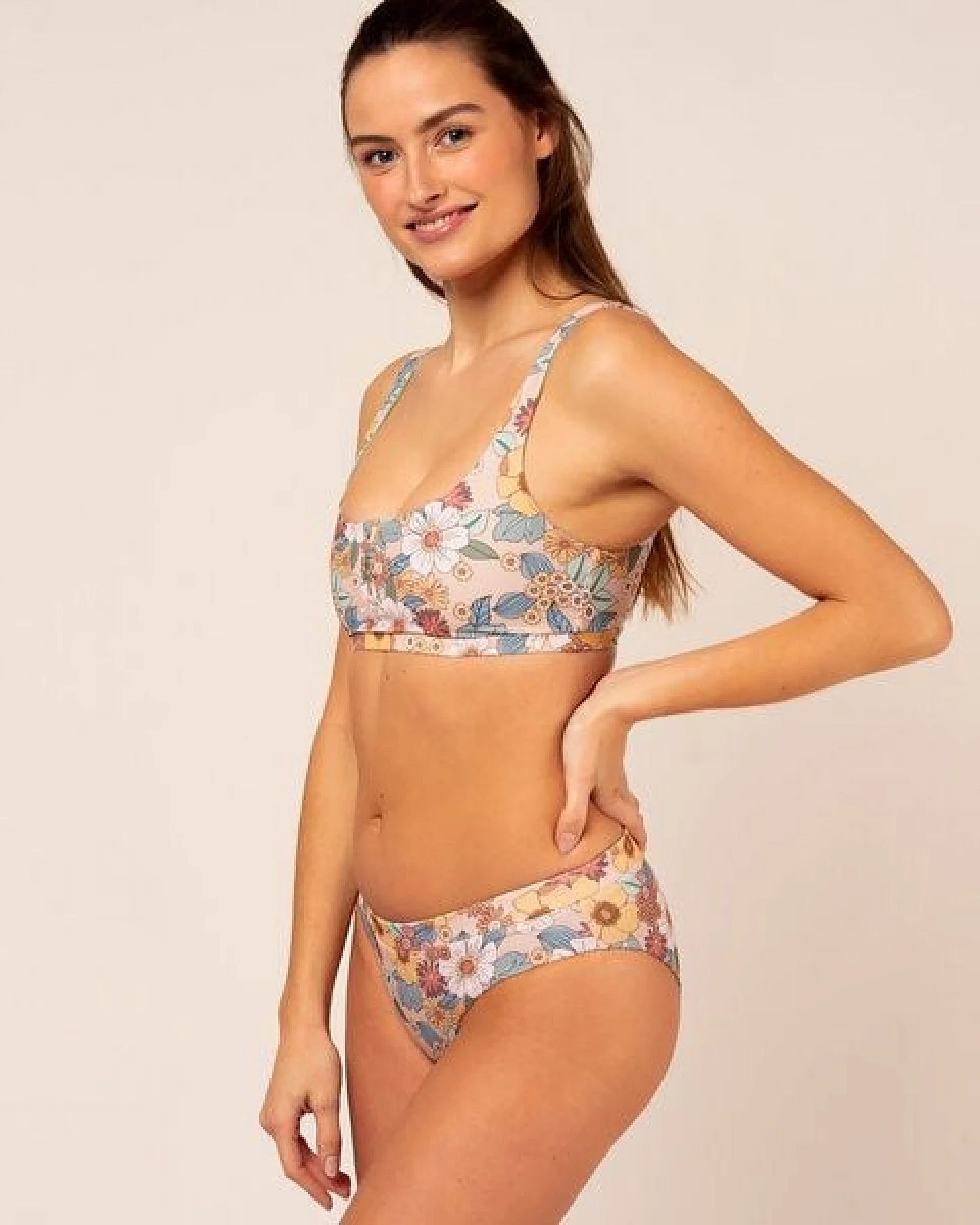 Woodlike Ocean Pearl Button Top - floral boho – Ansicht 3