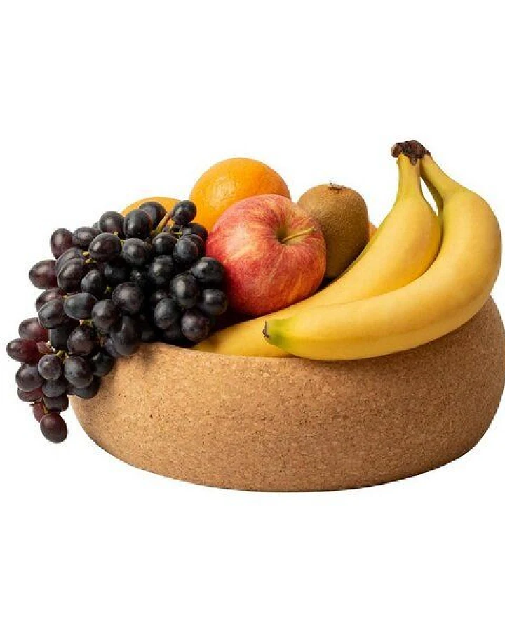 Kork-Deko Große Obstschale aus Kork (Schüssel, Snackschale), ⌀=30cm