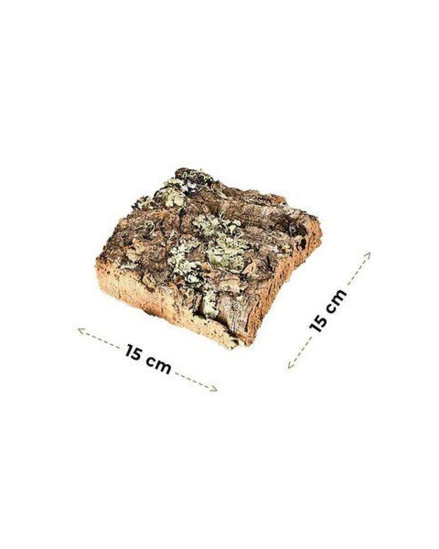 Kork-Deko Korkrinde: Korkstücke 15 x 15 cm (3 Stück) – Ansicht 2