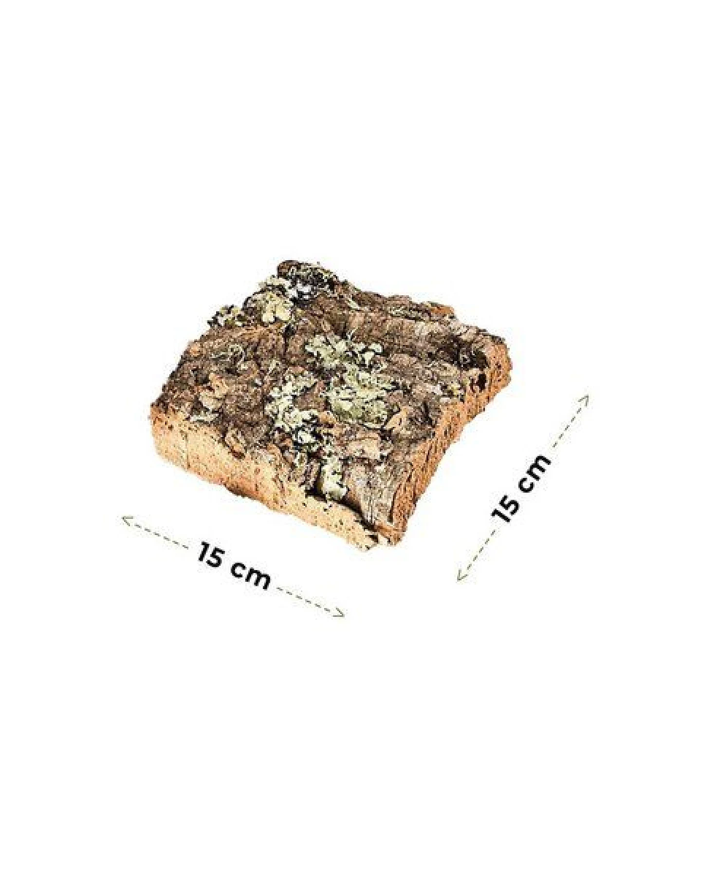 Kork-Deko Korkrinde: Korkstücke 15 x 15 cm (3 Stück) – Ansicht 2