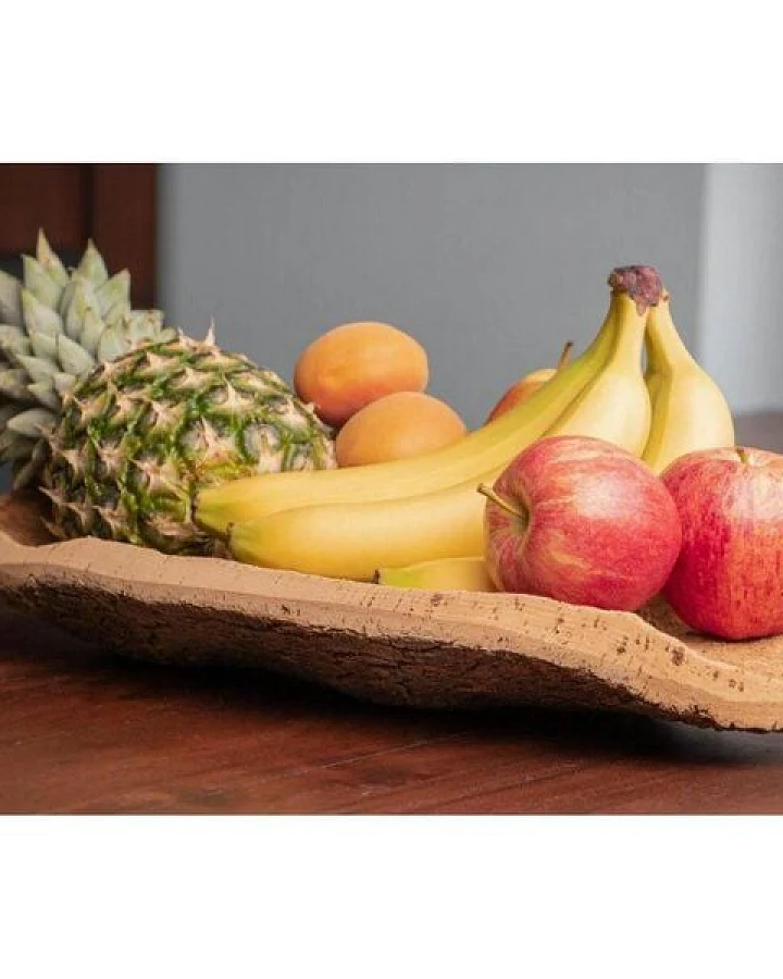 Kork-Deko Naturkork Obstschale handgefertigt
