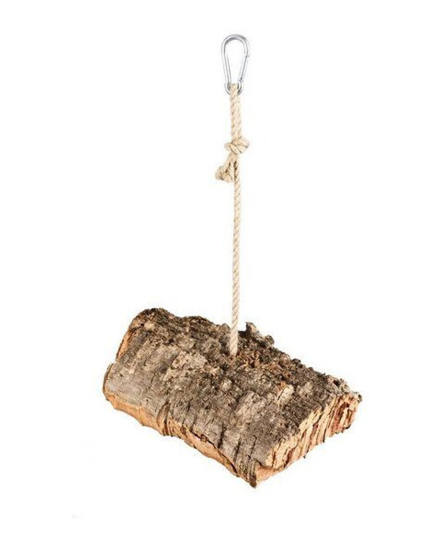 Kork-Deko Vogel-Schaukel aus Naturkork-Rinde, flach 15 cm – Ansicht 4