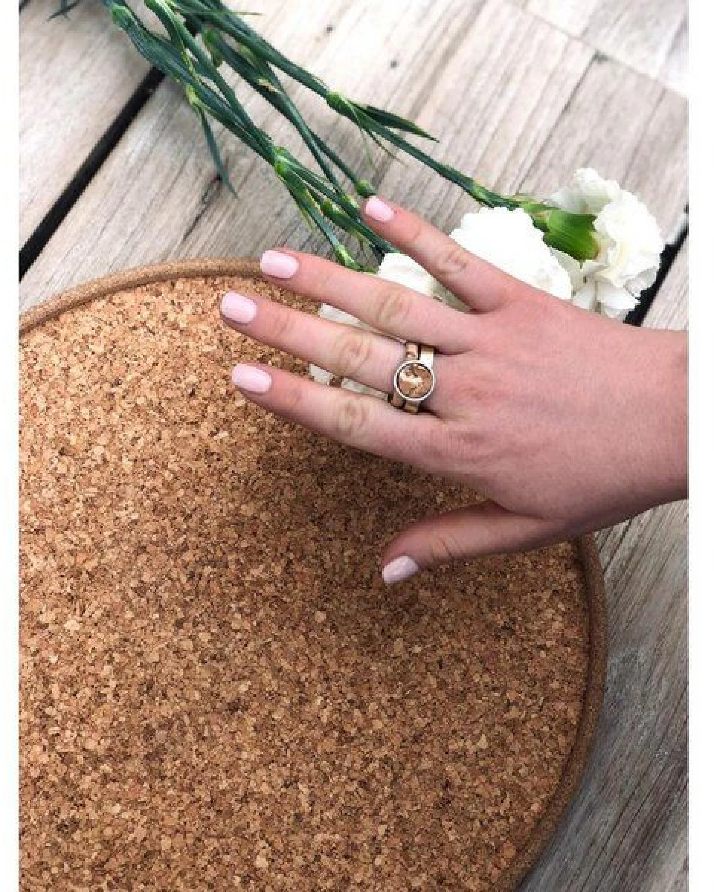 Kork-Deko Schicker Ring aus Kork – Ansicht 2