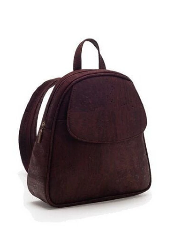 Kork-Deko Mini Rucksack aus Kork - braun