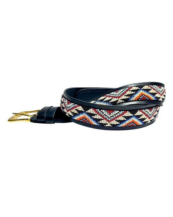 Zinj Design Massai Ledergürtel - Akan Kenia - Unisex