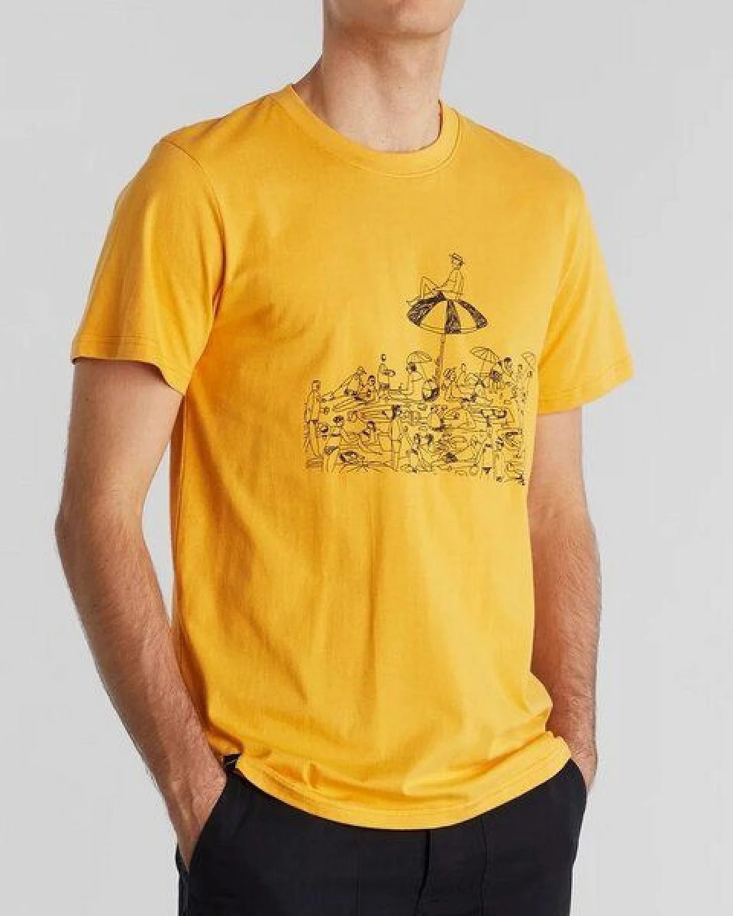 DEDICATED T-Shirt Beach - Honey Yellow – Ansicht 2