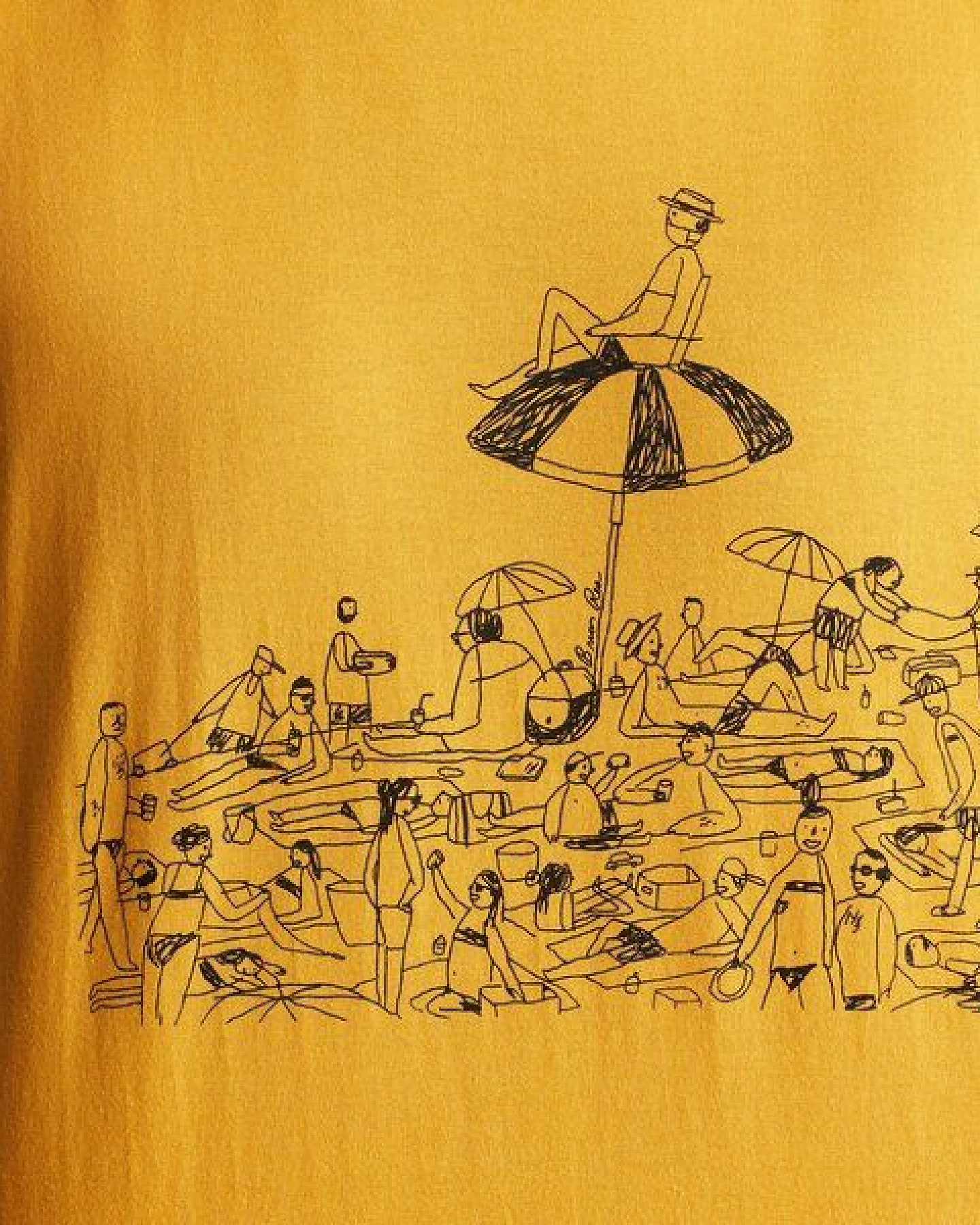 DEDICATED T-Shirt Beach - Honey Yellow – Ansicht 3