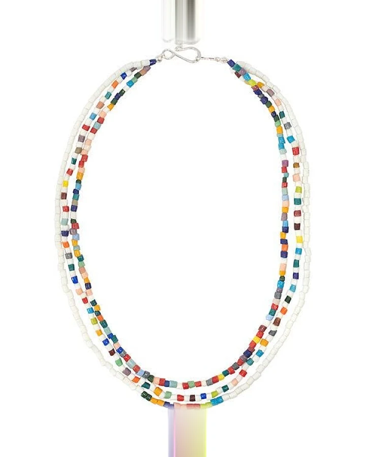 Upcycling Glasperlen Halskette - RAINBOW ENERGY - Global Mamas