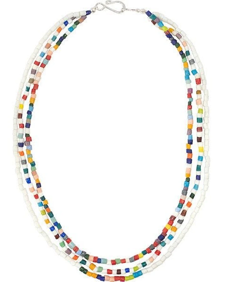 Upcycling Glasperlen Halskette - RAINBOW ENERGY - Global Mamas