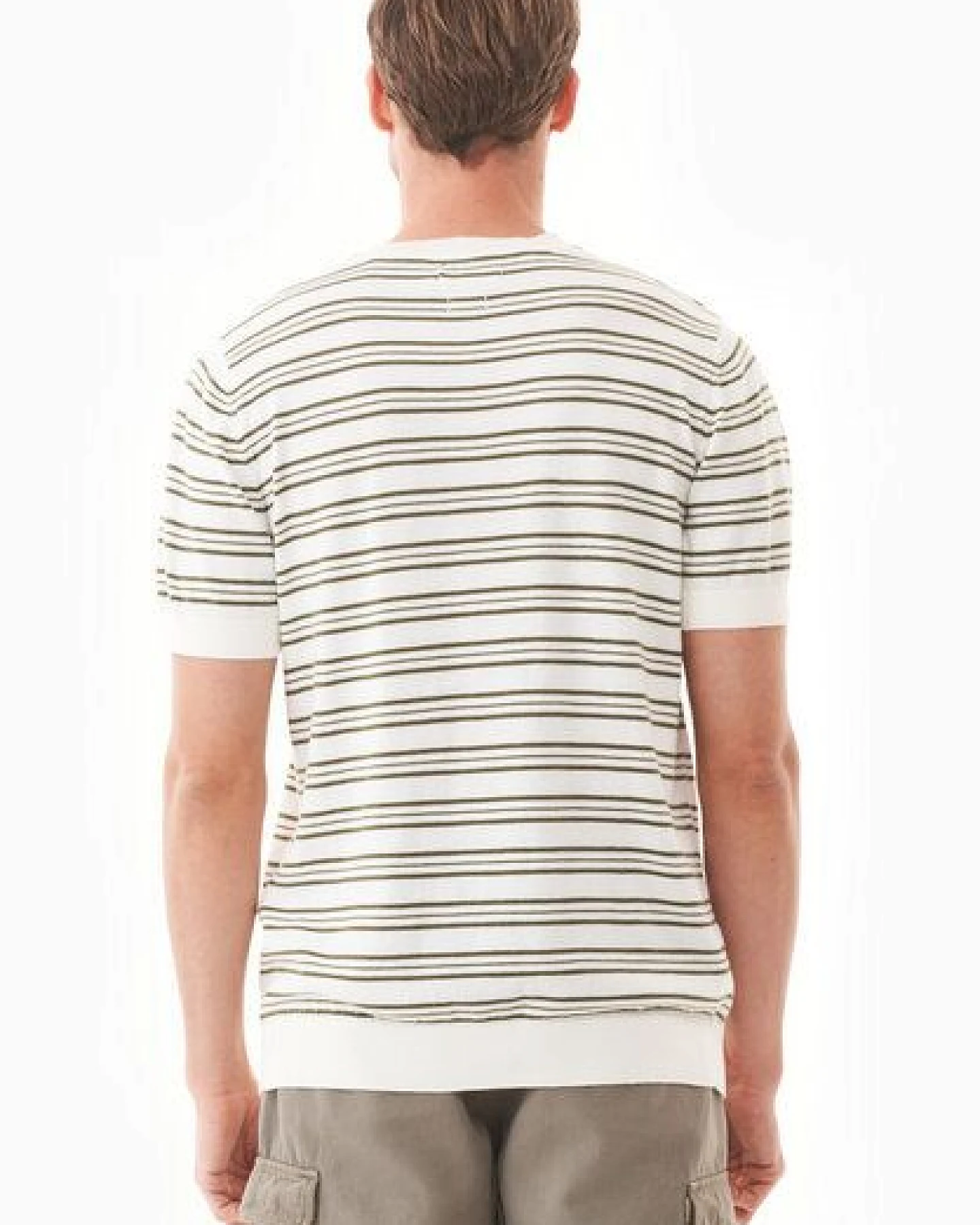 ORGANICATION Feinstrick-T-Shirt aus Bio-Baumwolle mit Streifen – Ansicht 4