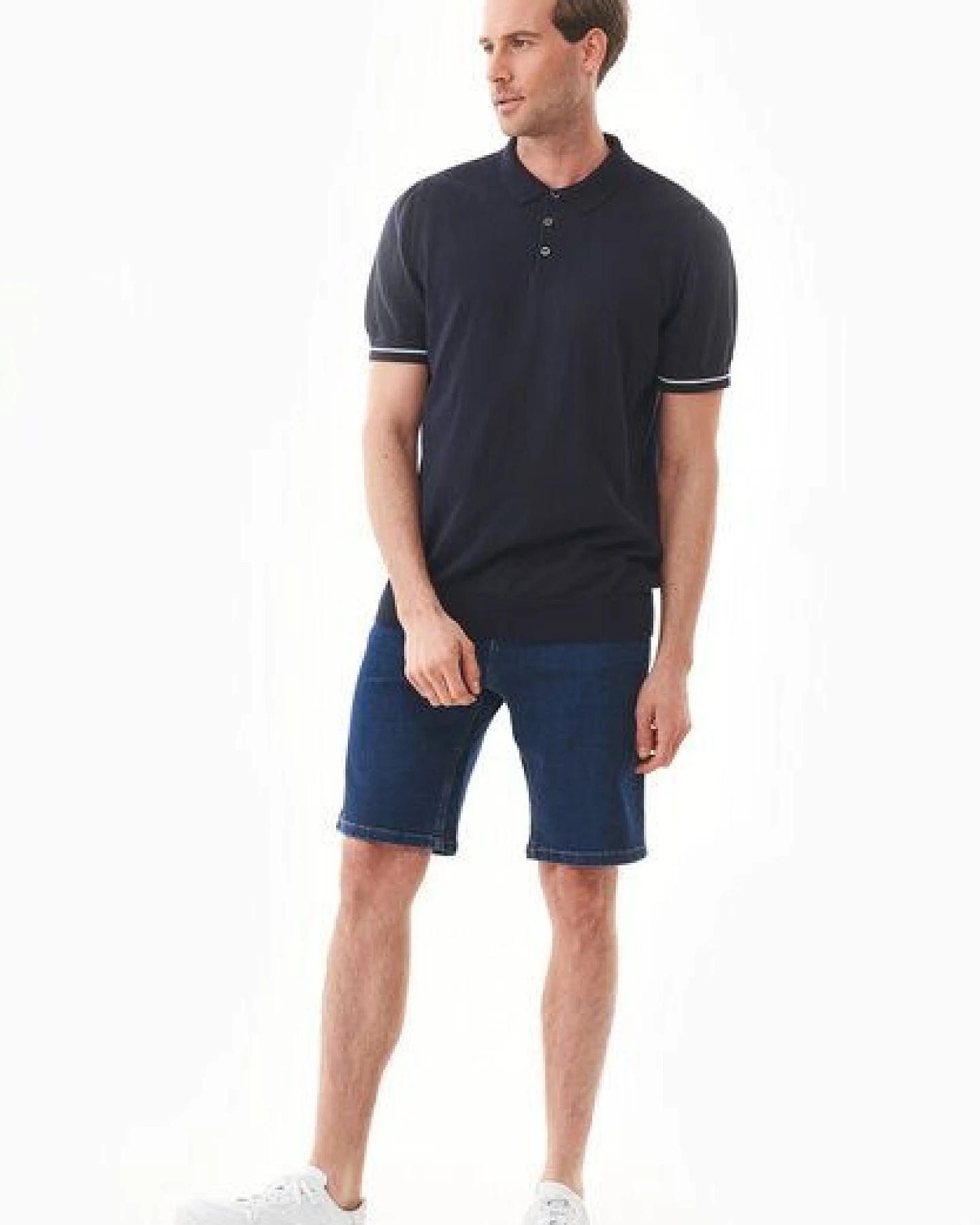 ORGANICATION Strick-Poloshirt aus Bio-Baumwolle – Ansicht 2