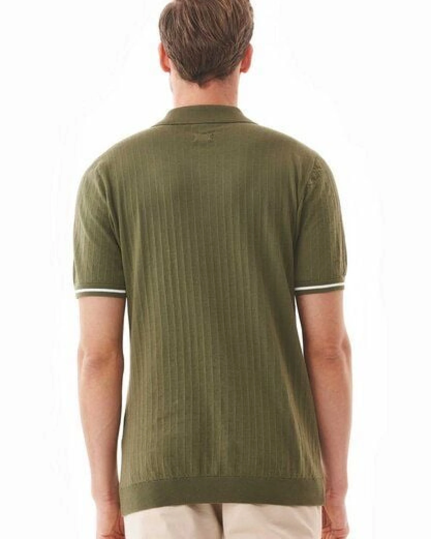 ORGANICATION Strick-Poloshirt aus Bio-Baumwolle – Ansicht 4