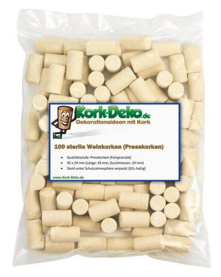 Kork-Deko 100 sterile Weinkorken